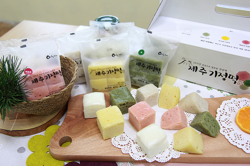 제주 기정떡 혼합 개별포장 기정떡 증편 상세