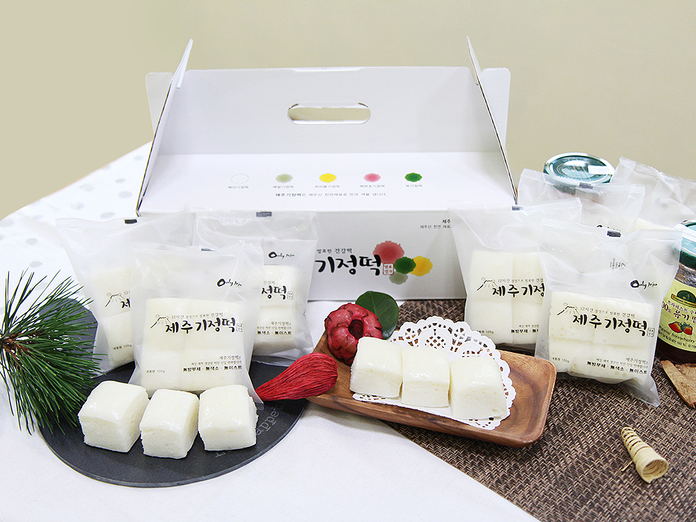 제주 기정떡 백미 개별 포장 기정떡 증편 상세