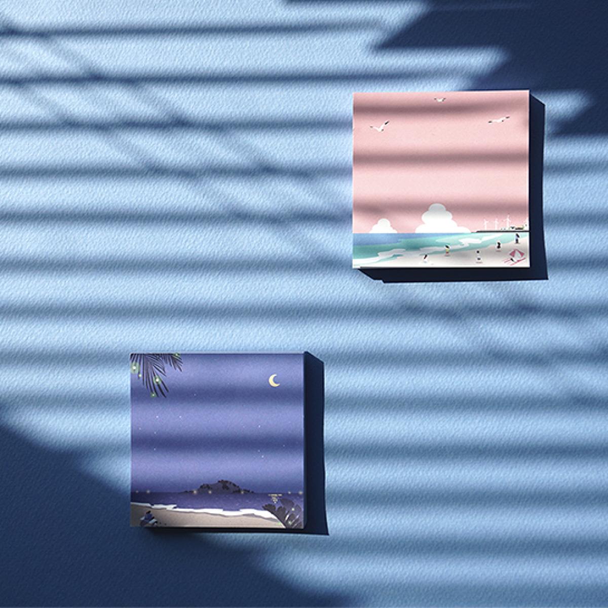 감성제주 일러스트 메모지