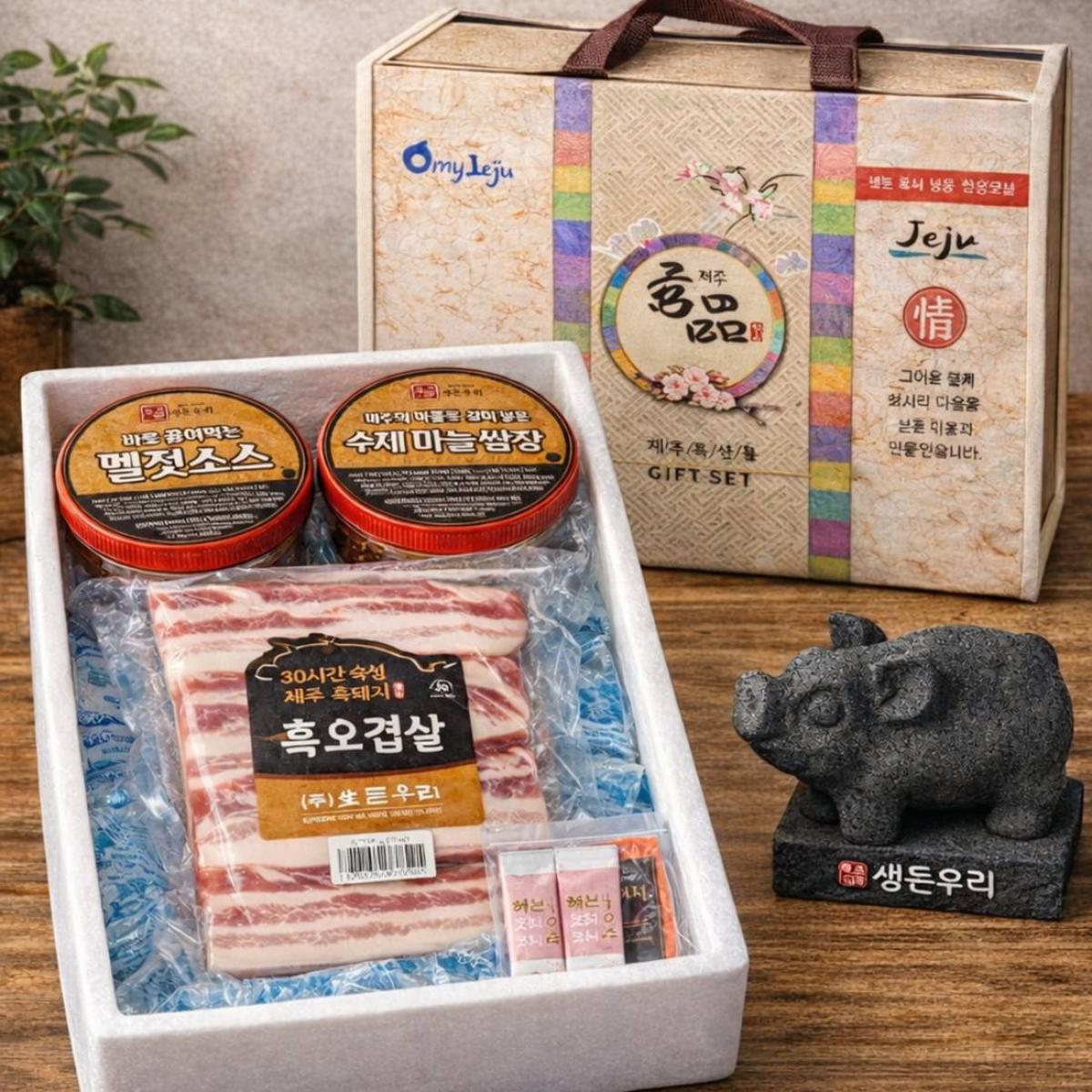 제주 흑돼지 선물세트  [멜젓담은 1호~6호]