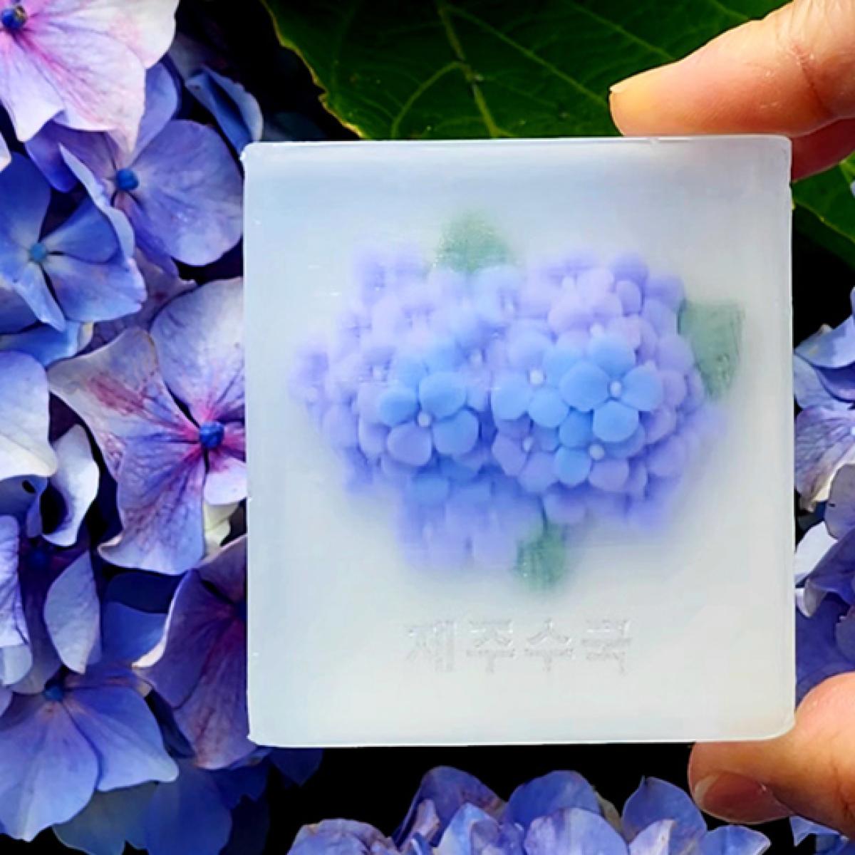 제주 수국 비누