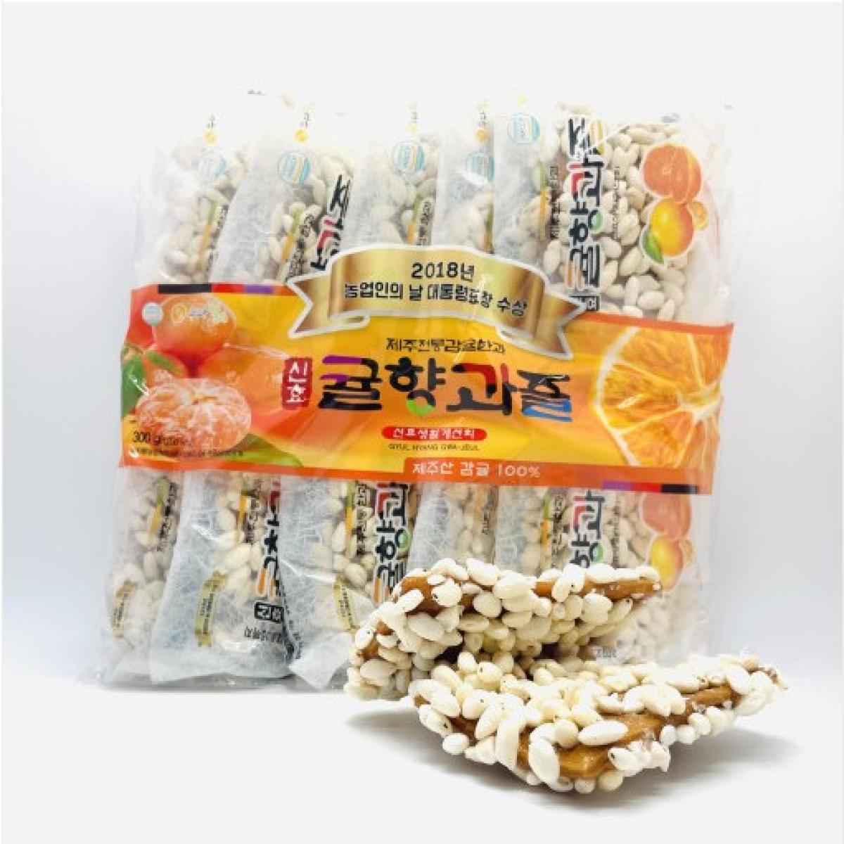 제주 신효 귤향과즐 30개입 전통 수제 한과