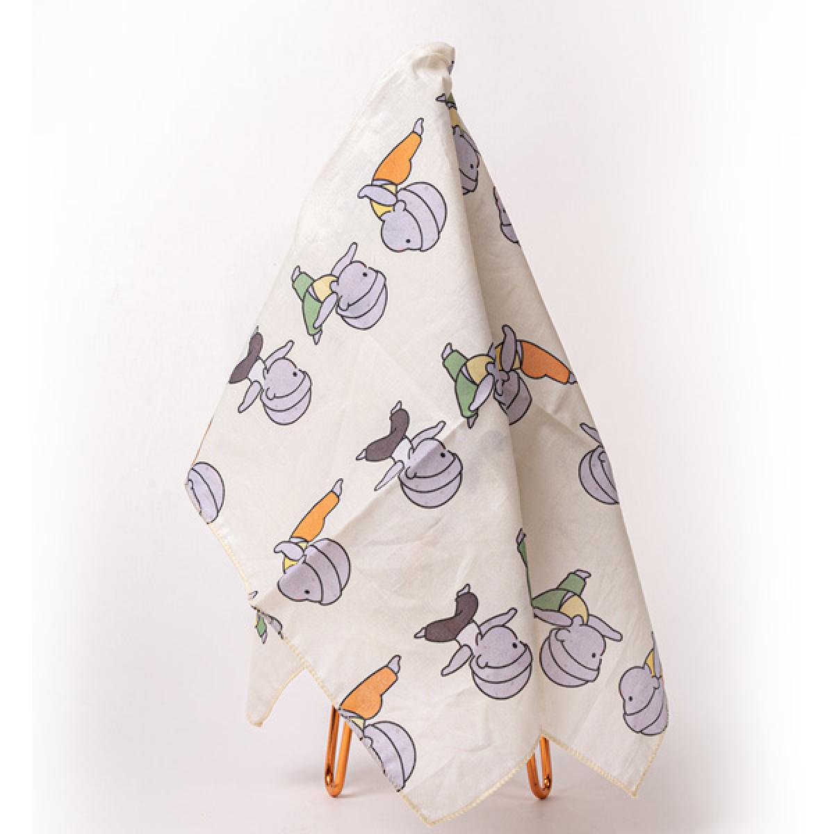 요가하는 돌하르방 손수건